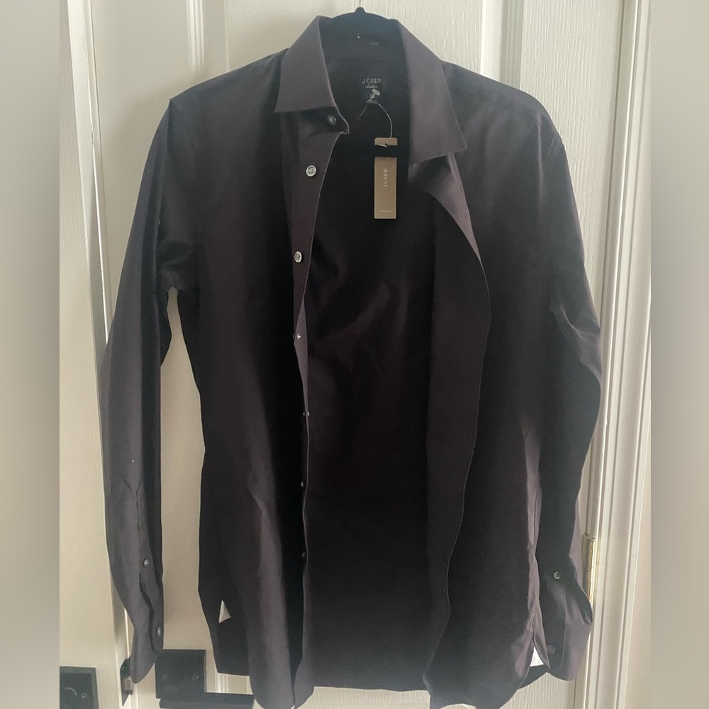 NWT Men’s J. Crew ludlow black button down shirt
